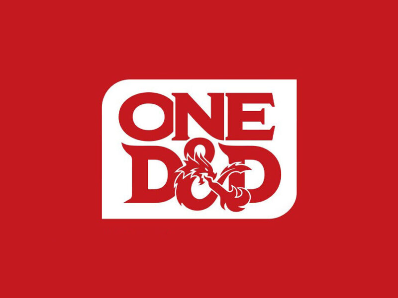 Logo di One D&D su sfondo rosso