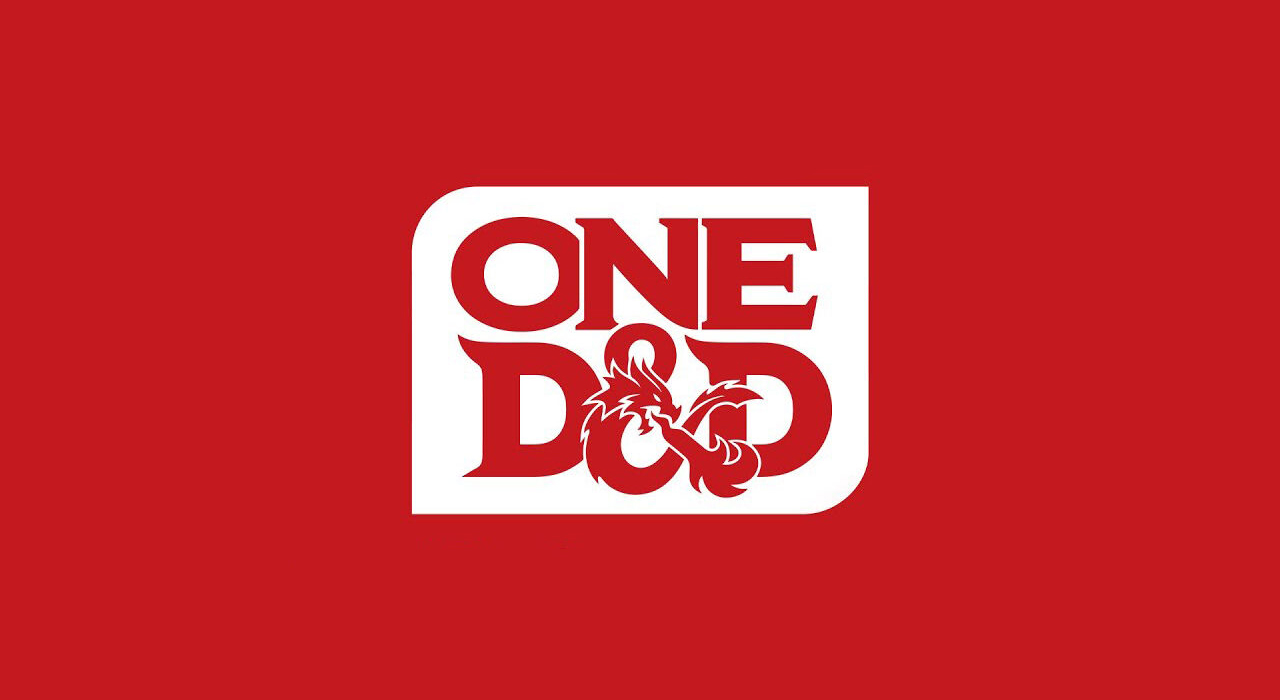 Logo di One D&D su sfondo rosso